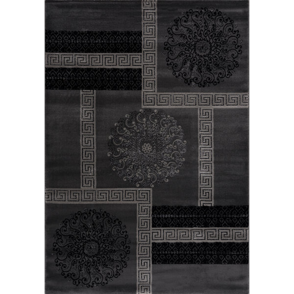 Mercer41 Hartwick Abstract Grey/Brown Area Rug Wayfair.co.uk